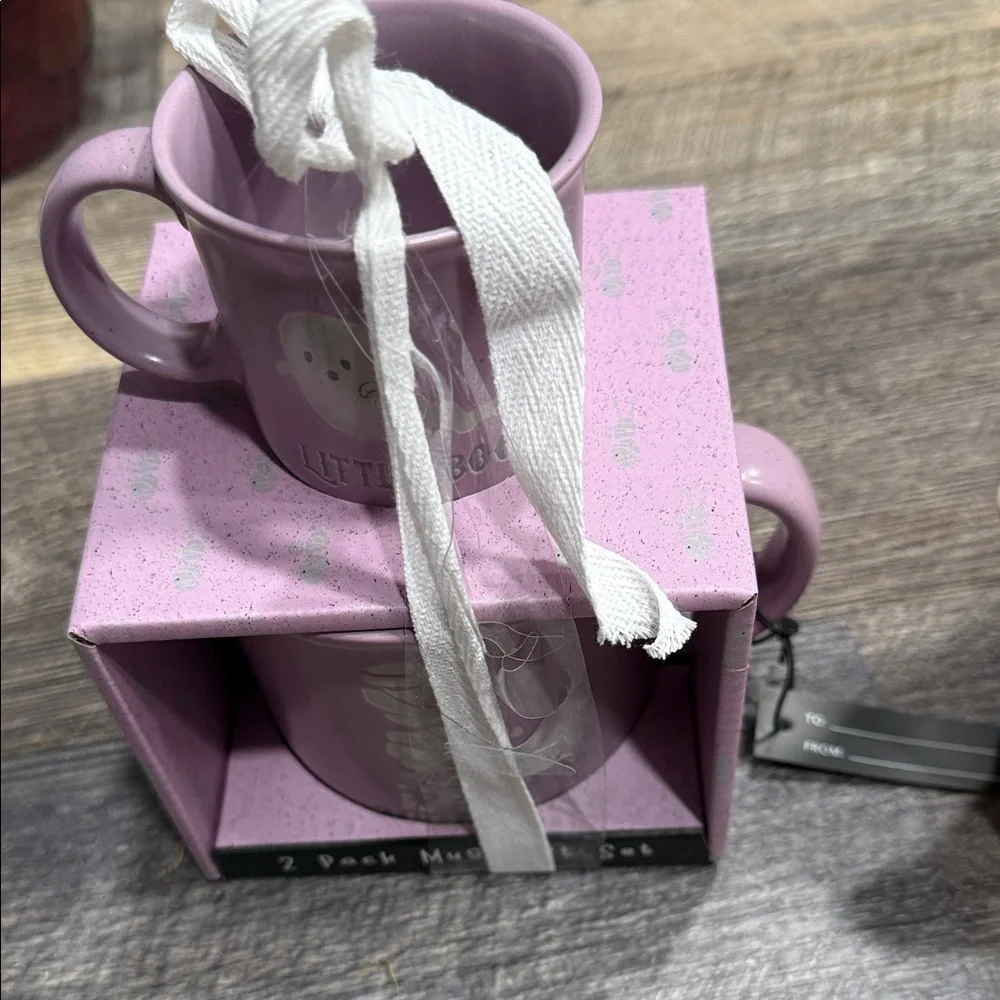 Colorful Tea Set with Purple Mug